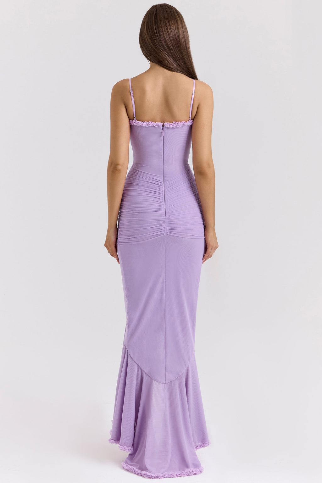Marisse – Ruffled Mesh Maxi Dress